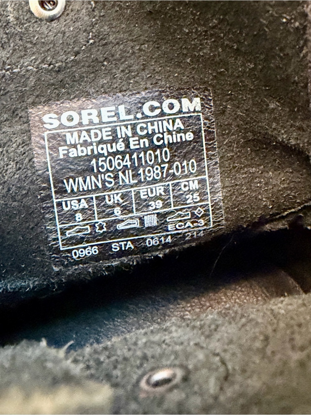 Sorel Joan of Arctic II Distressed Lace-up Wedge Ankle Boot Black Women’s Size 8 - Picture 10 of 10